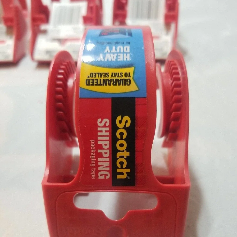 5 Pack Scotch Shipping Dispenser Only (N0 TAPE) Heavy Duty, 1.88in X 22.2 yd NOB